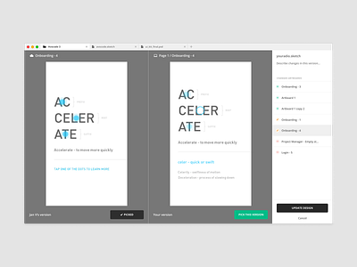Avocode - Design versioning delete designers git github pick sketch sync tooltip update upload version version control