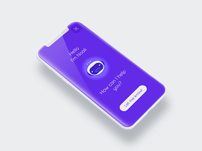 Chatbot App Concept app bot chatbot concept idea messenger minimal mobile mockup ux vector