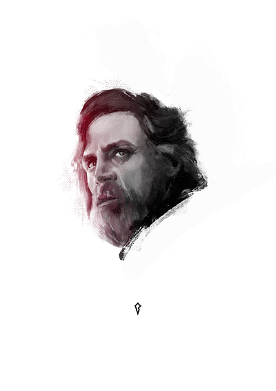 May the force be with you digital painting luke luke skywalker mark hamill may 4th portrait skywalker star wars