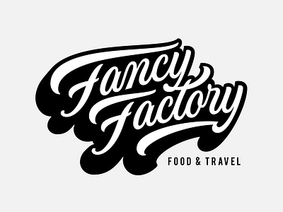 Fancy Factory - Custom Lettered Logo adobe branding cuisine customlettering design food illustrator italy lettering logo print travel typography vector wine