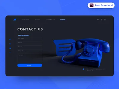 Daily UI Challenge 051/100 - Contact us page UI - (Freebie) 100uichallenge adobe xd ankur tripathi contact us design contact us page contact us page design contact us ui daily 100 challenge dailychallenge dailyui dailyuichallenge free download freebie uidesign uiinspiration webdesign