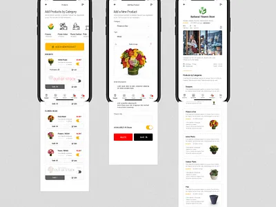 Flobule - Flowers & Plants Deliver Multistore Mobile Application clean creative design flowers mobile plants ui uiux ux