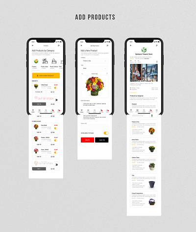 Flobule - Flowers & Plants Deliver Multistore Mobile Application clean creative design flowers mobile plants ui uiux ux