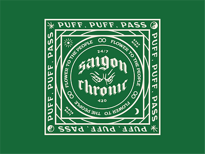 Saigon Chronic Bandana 420 bandana cannabis chronic weed