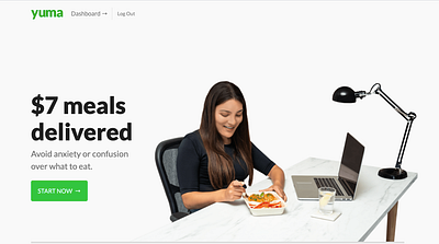 Yuma Latest - Home Page food app hero image landing page