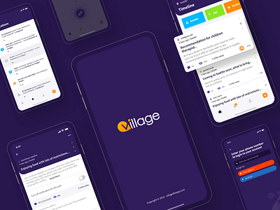 Village android app concept design ios app product design uidesign uiux user experience userinterface