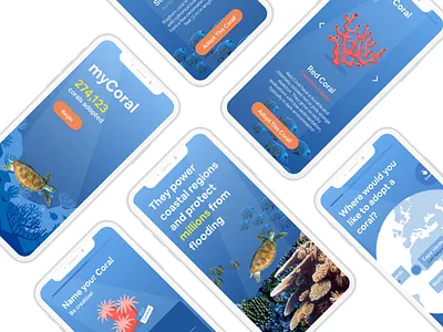 myCoral Mobile Experience app design ui ux