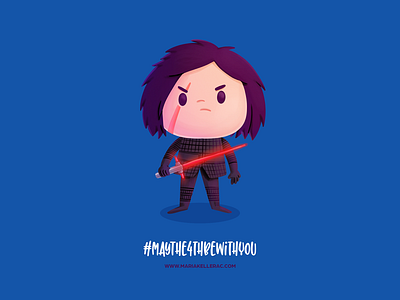 Maythe4thbewithyou cartoon cutesy fanart illustration kidlitart kylo maythe4thbewithyou mexico procreate sith star wars starwarsday