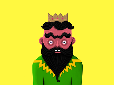 Yazit | Character Illustration artwork character concept design drawing dribbble editorial illustration king