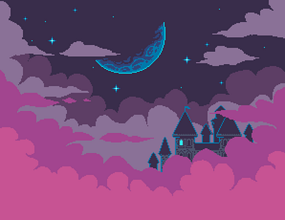 Good Night pixel pixelart pixelsart