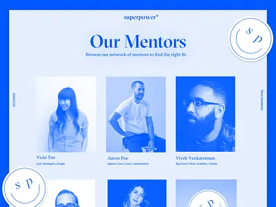 Superpower Branding - Website art direction branding design layout mentoring mentors mentorship photography type ui ux website