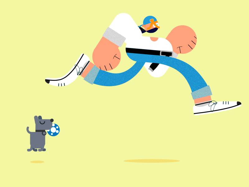 BIG BOY AND PUPPY animtion illustration motion design motion graphic motion graphics