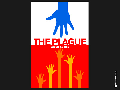 The Plague (Albert Camus) Book Cover - Dribbble Weekly Warmup book book cover books camus cover cover art cover design design dribbble best shot dribbbleweeklywarmup existentialism graphic design minimalistic plague typography