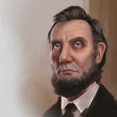 Lincoln abraham lincoln digital painting drawing lincoln painting portrait president