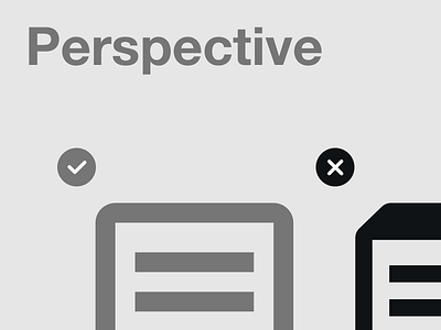 Perspective - Simplenote Icon System Guidelines automattic case study custom icon design custom icons enterprise icon icon design icon design system icon designer icon set iconography icons outline icons simplenote ui icons web icons