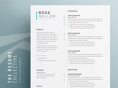 CV Template | Easily Editable | Word Format | Download application curriculum vitae editable resume modern cv modern resume professional resume resume resume design resume template