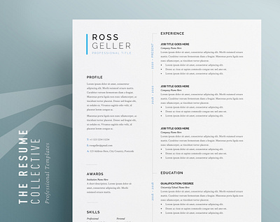 CV Template | Easily Editable | Word Format | Download application curriculum vitae editable resume modern cv modern resume professional resume resume resume design resume template