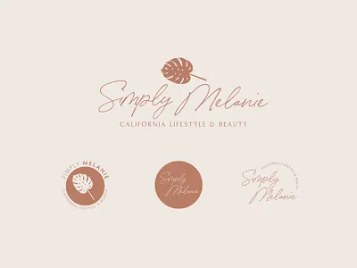 Simply Melanie Blog Brand Identity blog logo design blogger logo brand design brand identity brand identity design branding design logo logo design logo design branding logo design concept logo designer