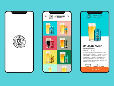 Brewery App app branding design flat icon minimal ui ux