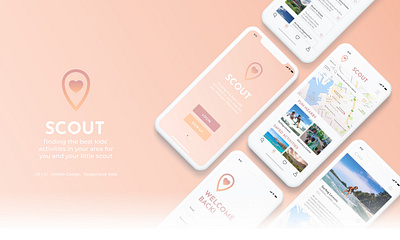 SCOUT | UX UI Mobile-first Geolocation App app branding mobile app design mobile design mobile first mobile ui typography ui ux uxui