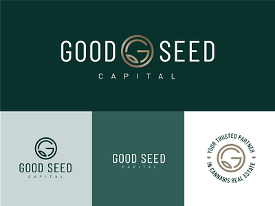 Good Seed Capital: Logo branding cannabis design logo design real estate secondary mark