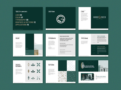 Good Seed Capital: Brand Guidelines brand book brand guidelines brand identity branding cannabis design logo design real estate