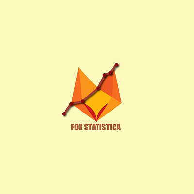 Fox Statistica 3d art ai branding design fox fox logo freetime head hobby illustrator jpg macedonian pdf product shadow statistic work