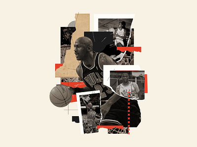 The Last Dance - Michael Jordan artwork collage creative design dribbble editorial illustration graphicdesign icon illustration inspiration pixel print