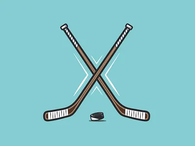 2 Twigs and a Biscuit adobe illustrator flat design flat illustration graphic design hockey hockey logo hockey stick ice hockey illustration illustrator logo sports sports logo vector