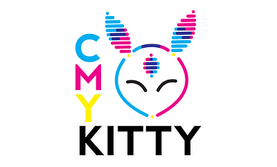 CMYK cat cmyk cute animals design flat kitten logo pokemon umbreon