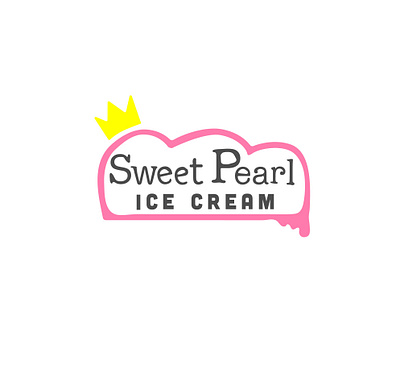 Daily Logo Challenge Ice Cream #27 - Sweet Pearl branding culinary dailylogo dailylogochallenge design ice cream illustration logo logodesign sweets typography vector