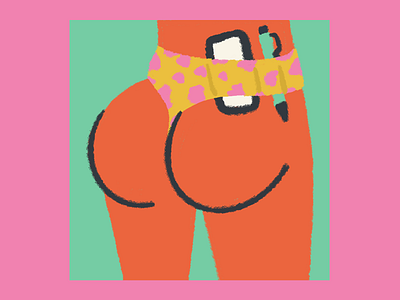 What Even Are Pants At This Point? body booty bumper cheeks coronavirus home ipadpro iphone iphonex leopard print procreate quarantine stay home stayhome texture thong underwear