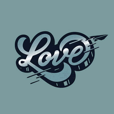 love handlettering love paper plane