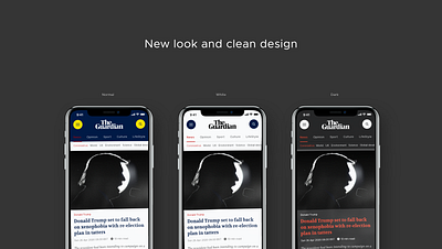 The Guardian Redesign appui design designapp news newspaper uidesign web