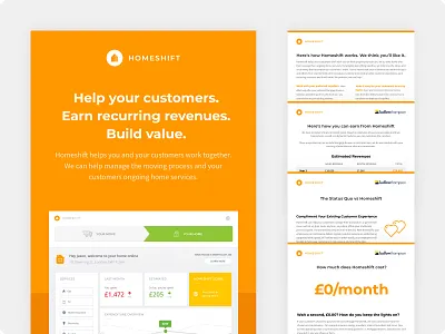Homeshift - Partner Handout #1 branding flyer flyer design minimal minimalism minimalist minimalistic pdf print print design