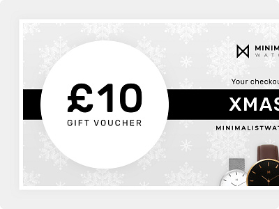 Minimalist Watches - Voucher branding design minimal minimalism minimalist minimalistic print print design vector voucher voucher design