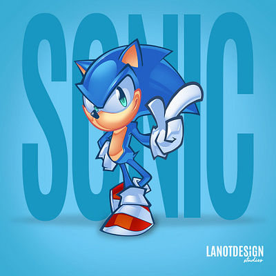 LD Series Post Sonic revised 6 2 harvey lanotdesign logo mascot mascotdesigner philippines sonic sonicthehedgehog