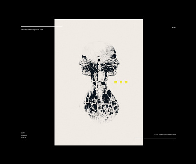 no. 206 rotting in vain art design digital grid human minimal minimalistic pattern photoshop poster poster a day texture