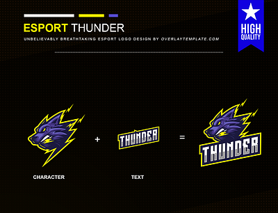 Logo ThunderWolf branding crepy crepy esport esportlogo illustration logo mascot mascot logo scary social media