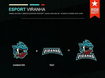 Logo Viranha branding design esport esportlogo esports logo illustration logo mascot mascot logo social media