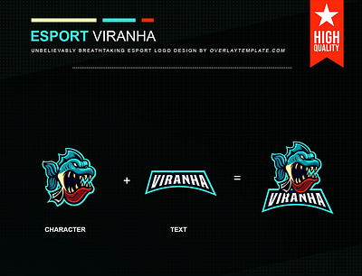 Logo Viranha branding design esport esportlogo esports logo illustration logo mascot mascot logo social media