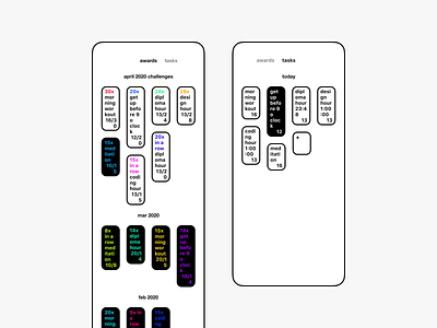 Routine - Brutalist Habit Tracker app brutal brutalism brutalist brutalist design color ios typography ui ux