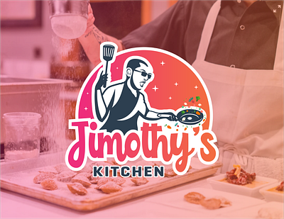 Jimothy's Kitchen chef cook cookies cooking design designer drink food logo logo design logos man mascot people vector