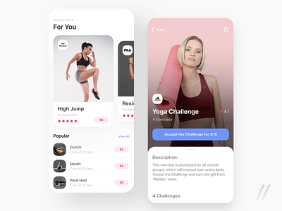 Sports Challenge App app challenge design exercise fitness mobile mvp purrweb rating react native reward sport start ui ux