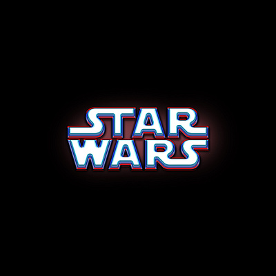 Star Wars Embossed design gradient graphic design illustration jimmykano maythe4thbewithyou new photoshop typography vector