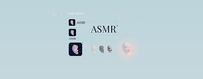 Asmr APP Logo Design app logo typography ui