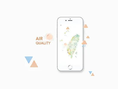 臺灣空氣品質 APP ''Air Quality APP'' air quality app icon ui