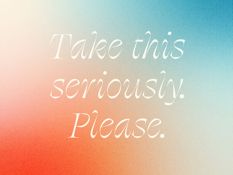 Please blue gradient please red script texture type