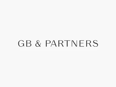 GB & Partners Logotype branding branding design custom type design holgersson identity logo studioholgersson typedesign typeface typography wordmark