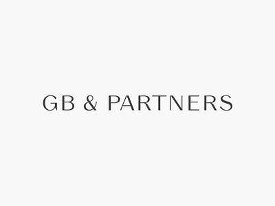 GB & Partners Logotype branding branding design custom type design holgersson identity logo studioholgersson typedesign typeface typography wordmark